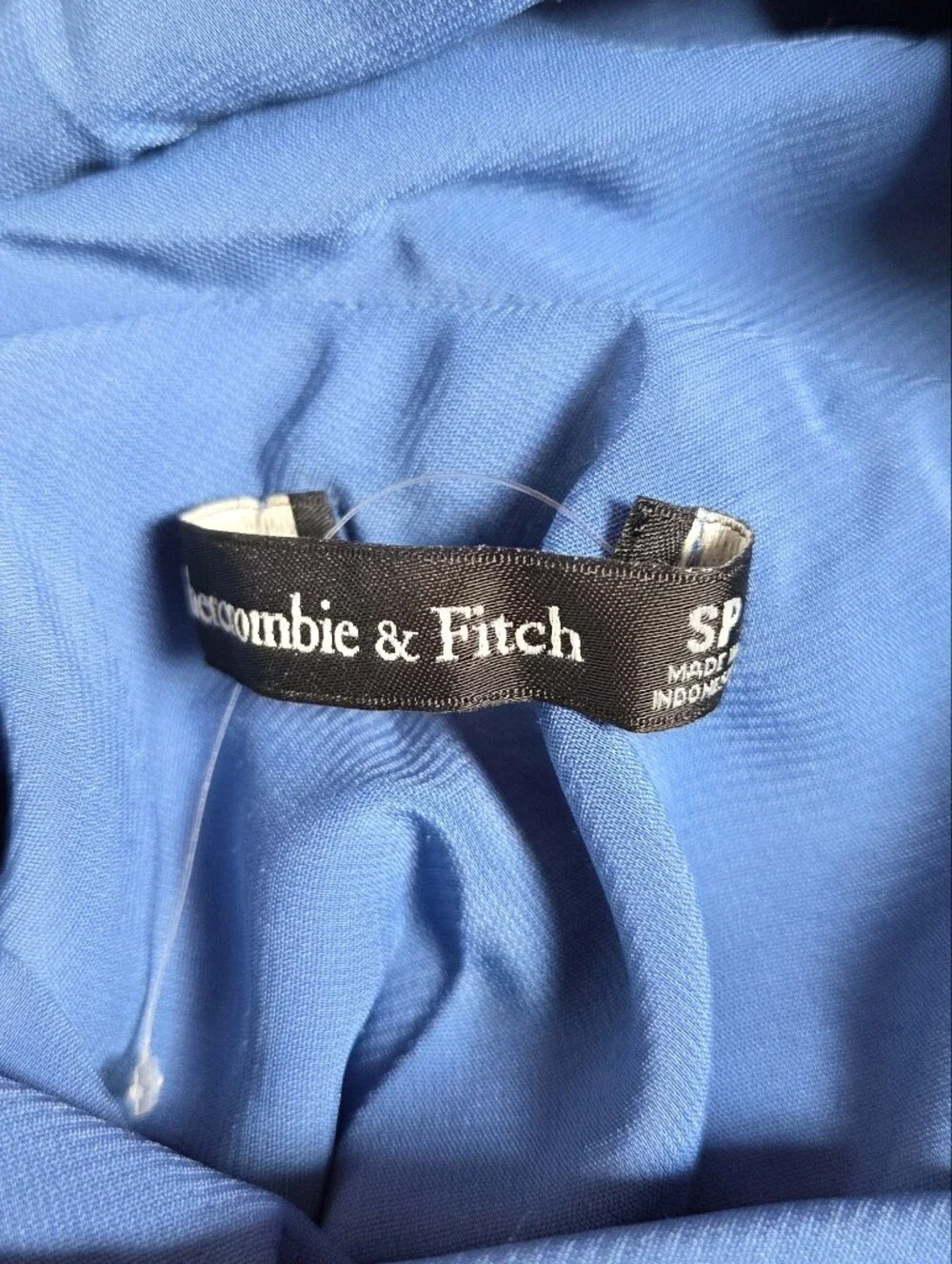 Abercrombie & Fitch Cowl Draped Maxi Dress Blue Size Small Petite SP